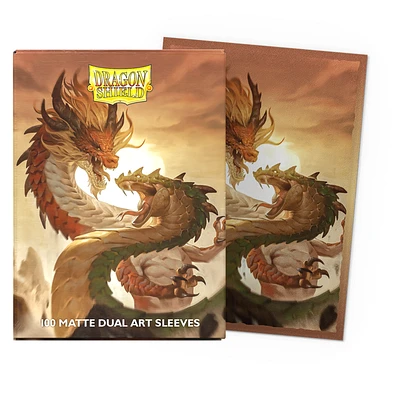 (Dragon Shield) Matte Dual Sleeves - Wood Snake 2025 - 100 Unités - 63mm x 88mm
