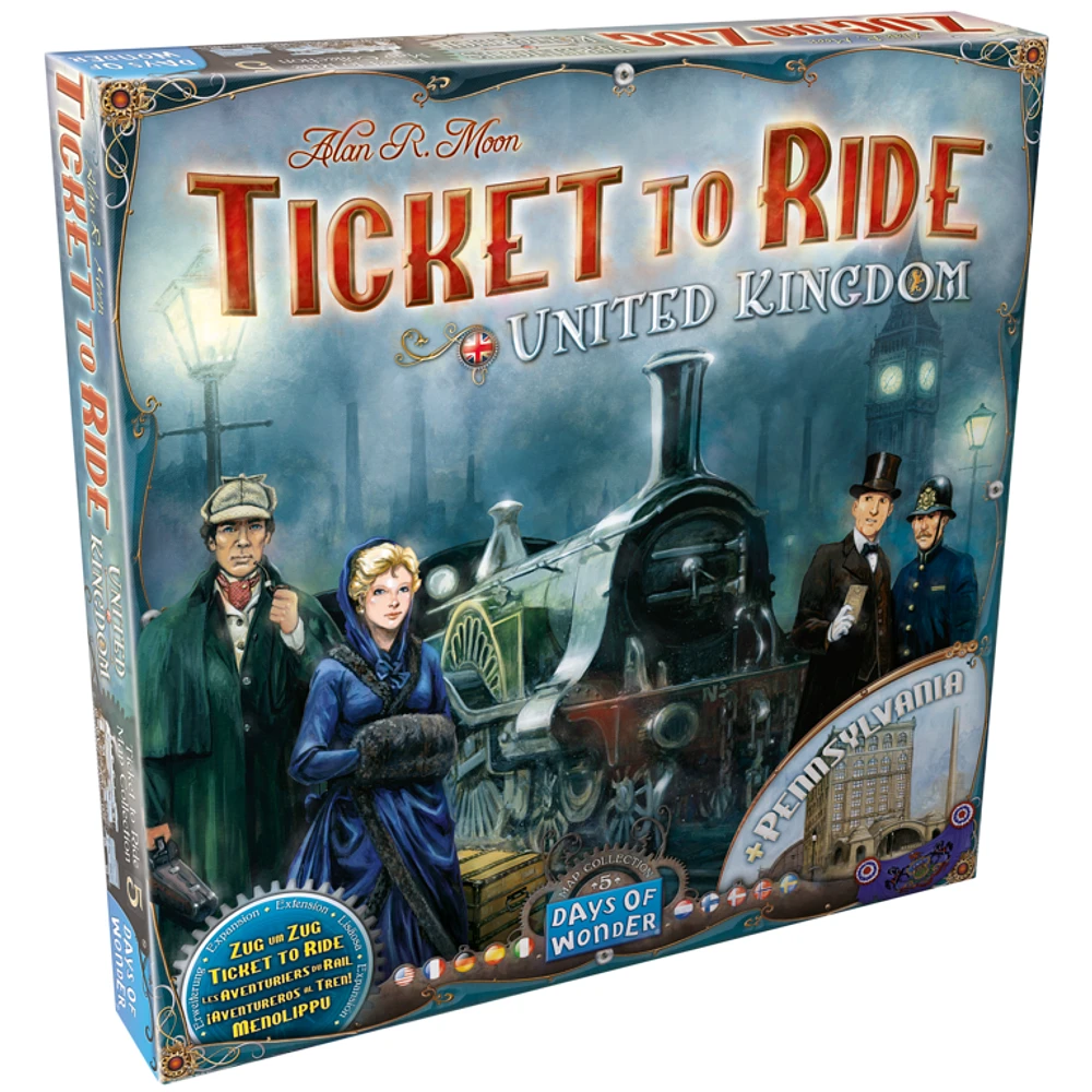 Ticket to Ride - Map #5 - United Kingdom/Pennsylvania (Multilingual)