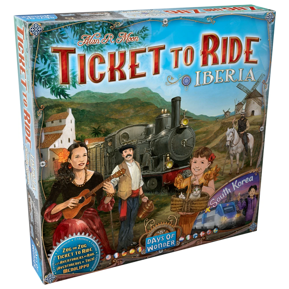 Ticket to Ride - Carte 8 - Iberia & South Korea (Multilingual)