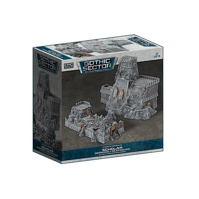 Battlefield in a Box - Gothic Sector - Mundus Imperialis - Scholam - Damaged and Destroyed - 2 Units