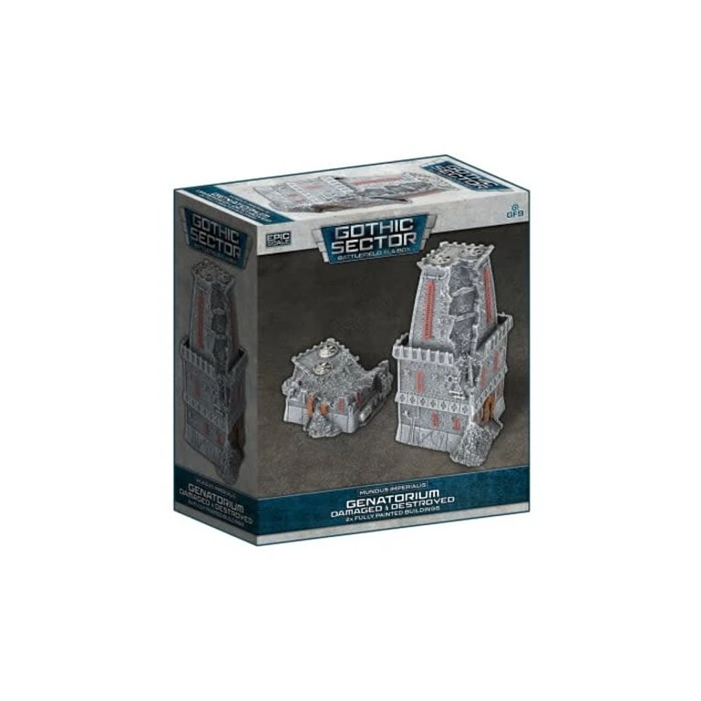 Battlefield in a Box - Gothic Sector - Mundus Imperialis - Genatorium - Damaged and Destroyed - 2 Units