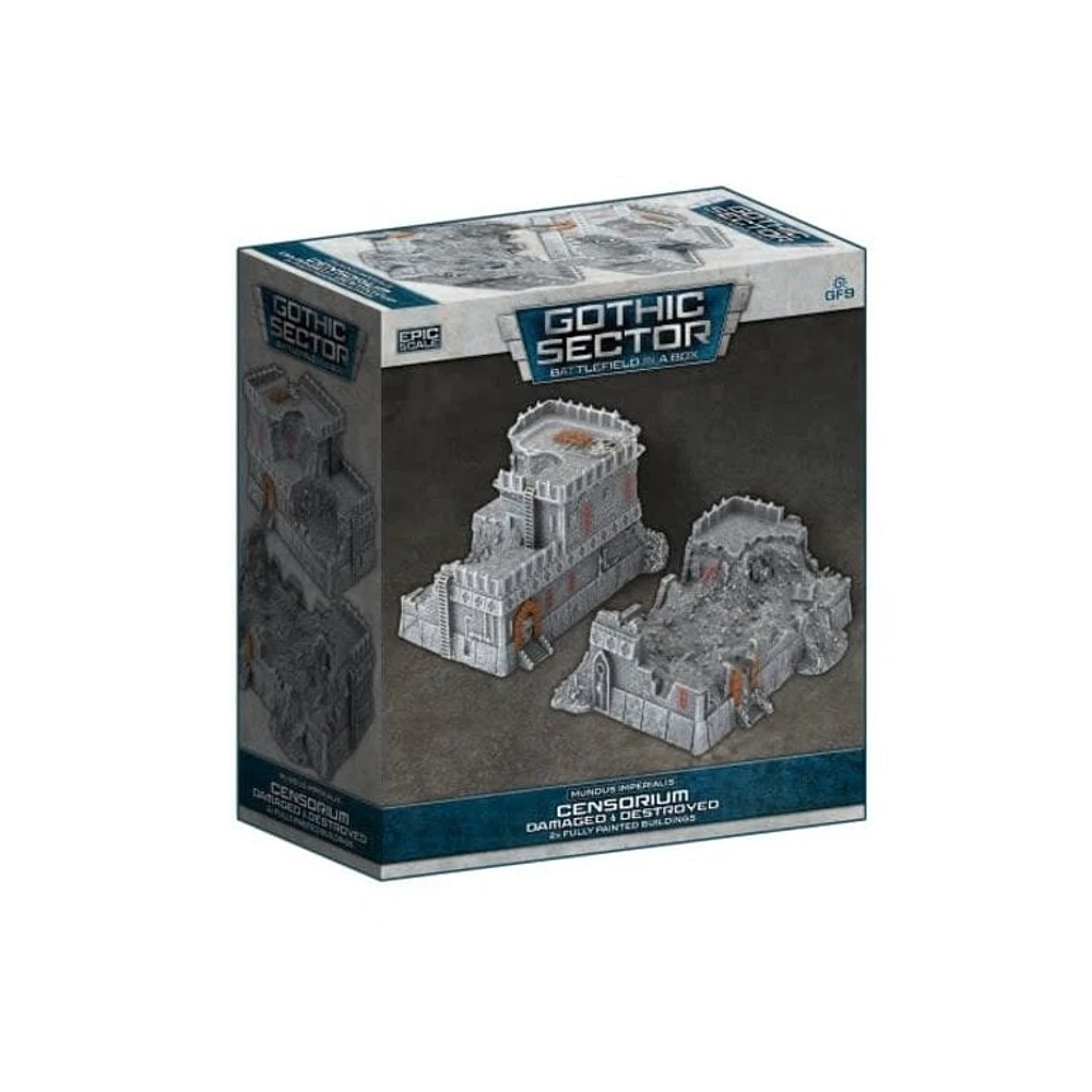 Battlefield in a Box - Gothic Sector - Mundus Imperialis - Censorium - Damaged and Destroyed - 2 Units
