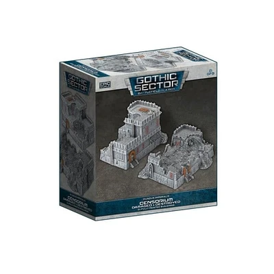 Battlefield in a Box - Gothic Sector - Mundus Imperialis - Censorium - Damaged and Destroyed - 2 Units