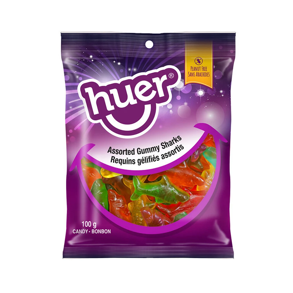 Requins gélifiés assortis - 100g