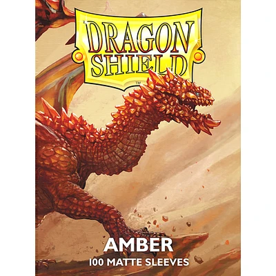 (Dragon Shield) Matte Amber - 100 Unités - 63mm x 88mm