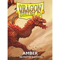 (Dragon Shield) Matte Amber - 100 Unités - 63mm x 88mm