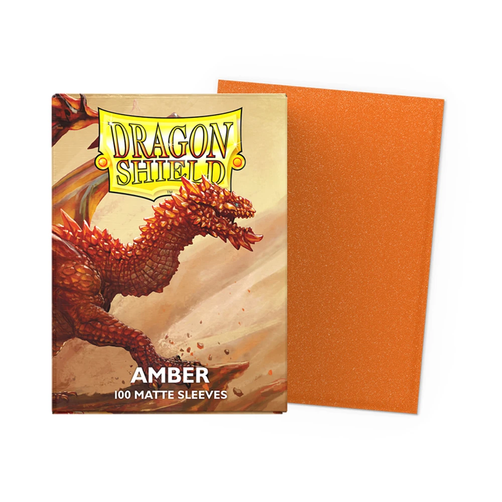 (Dragon Shield) Matte Amber - 100 Unités - 63mm x 88mm
