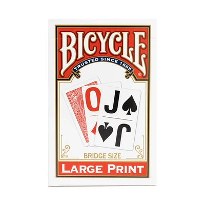 Cartes à jouer - Bicycle - Bridge Size - Large Print
