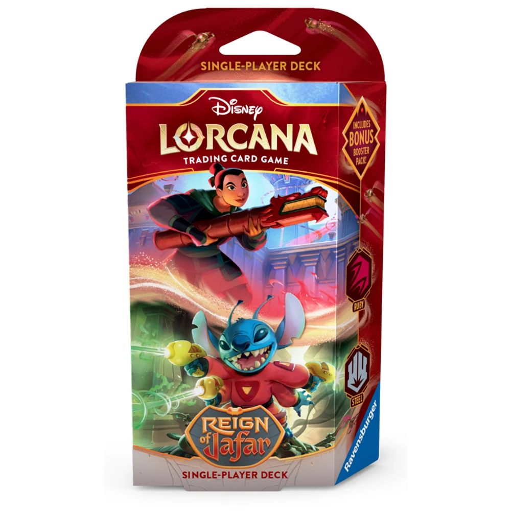 Disney Lorcana - Reign of Jafar - Starter Deck - Ruby/Steel (English)