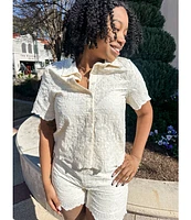 SCALLOP BUTTON BLOUSE