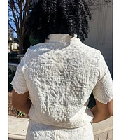 SCALLOP BUTTON BLOUSE