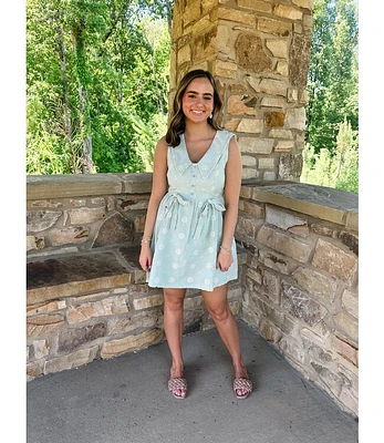 GINGHAM COLLAR DRESS