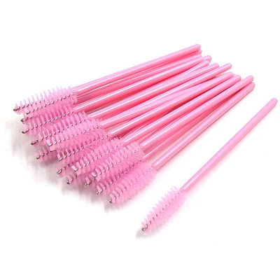 Pink Disposable Mascara Applicator 3.8'' / 25 per Bag - SLMASCAPPPKC