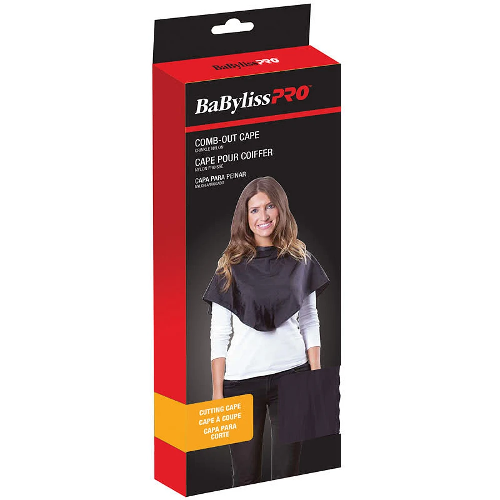 Crinkle  Nylon Comb-Out Cape - BESCOMOUTUCC