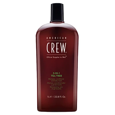 AMERICAN CREW - TEA TREE 3-IN-1 Shampoo, Conditioner and Body Wash / Shampooing Soin et Gel Douche