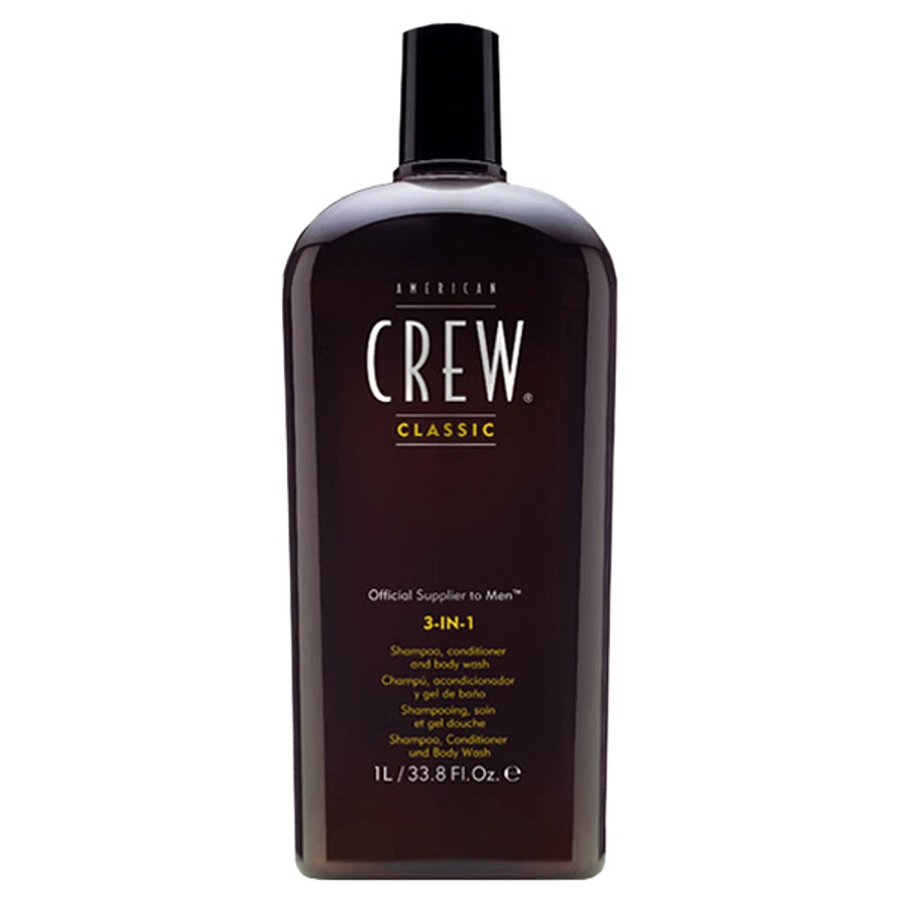 AMERICAN CREW - CLASSIC | 3-IN-1 Shampoo, Conditioner and Body Wash / Shampooing Soin et Gel Douche