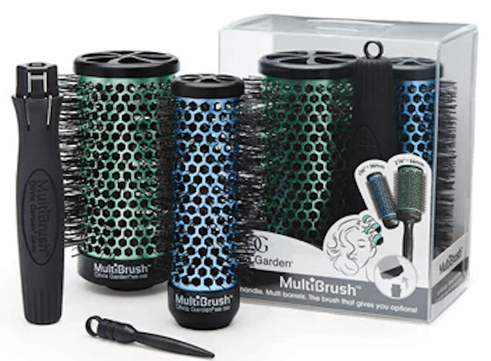 OLIVIA GARDEN - MULTIBRUSH Brosse à Tête Interchangeable - Ensemble 3 pièces - MB-KT01