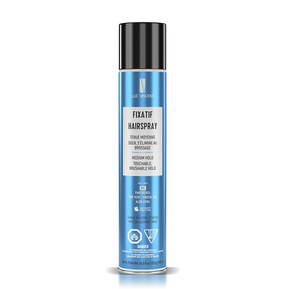 LUC VINCENT - COIFFANTS | FIXATIF HAIRSPRAY Medium Hold / Tenue Moyenne 500ml (339g)