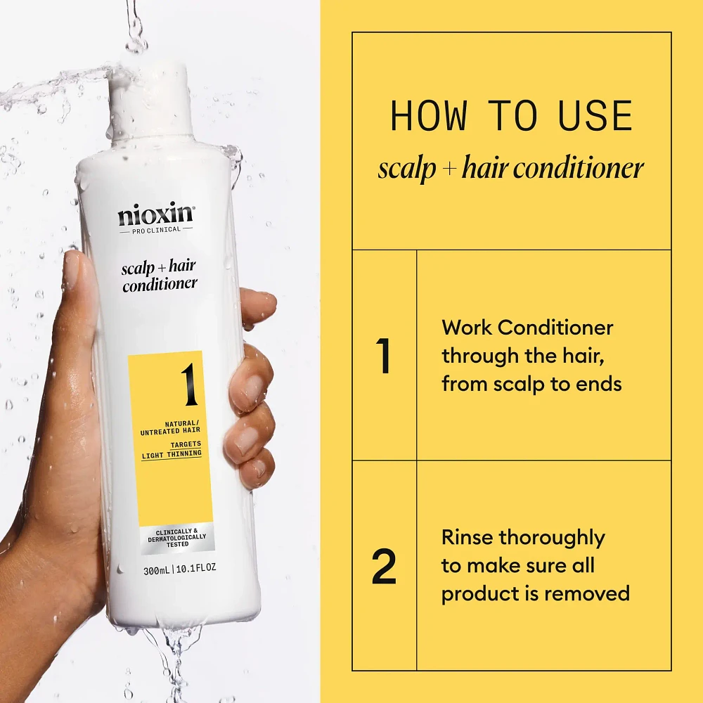 NIOXIN - SYSTÈME 1 Cheveux Naturels Légèrement Clairsemés | Revitalisant