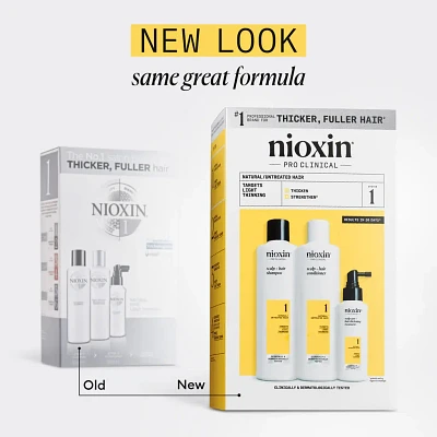 Copy of NIOXIN - SYSTÈME 1 Cheveux Naturels Légèrement Clairsemés | Kit Trousse de Départ (3 mois)