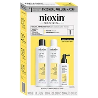 NIOXIN - SYSTÈME 1 Cheveux Naturels Légèrement Clairsemés | Kit Trousse 3 mois