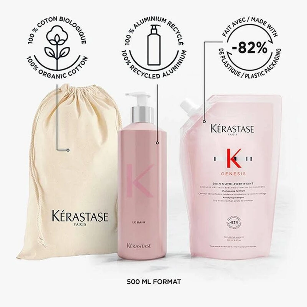 Genesis | *Duo Éco-Recharge | Bain Hydra-Fortifiant (*500ml/16.9oz)