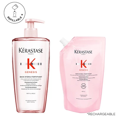 Genesis | *Duo Éco-Recharge | Bain Hydra-Fortifiant (*500ml/16.9oz)