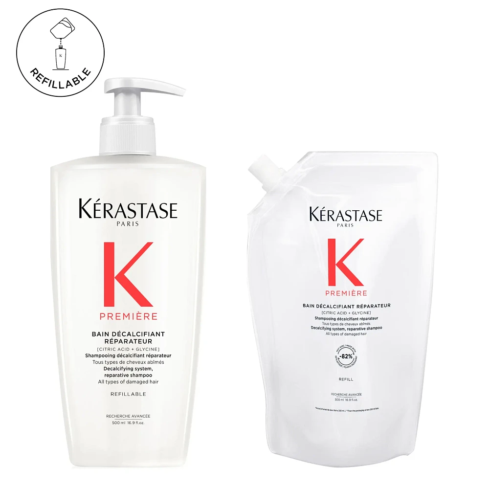 Premiere | *Duo Éco-Recharge | Bain Décalcifiant Réparateur (*500ml/16.9oz)
