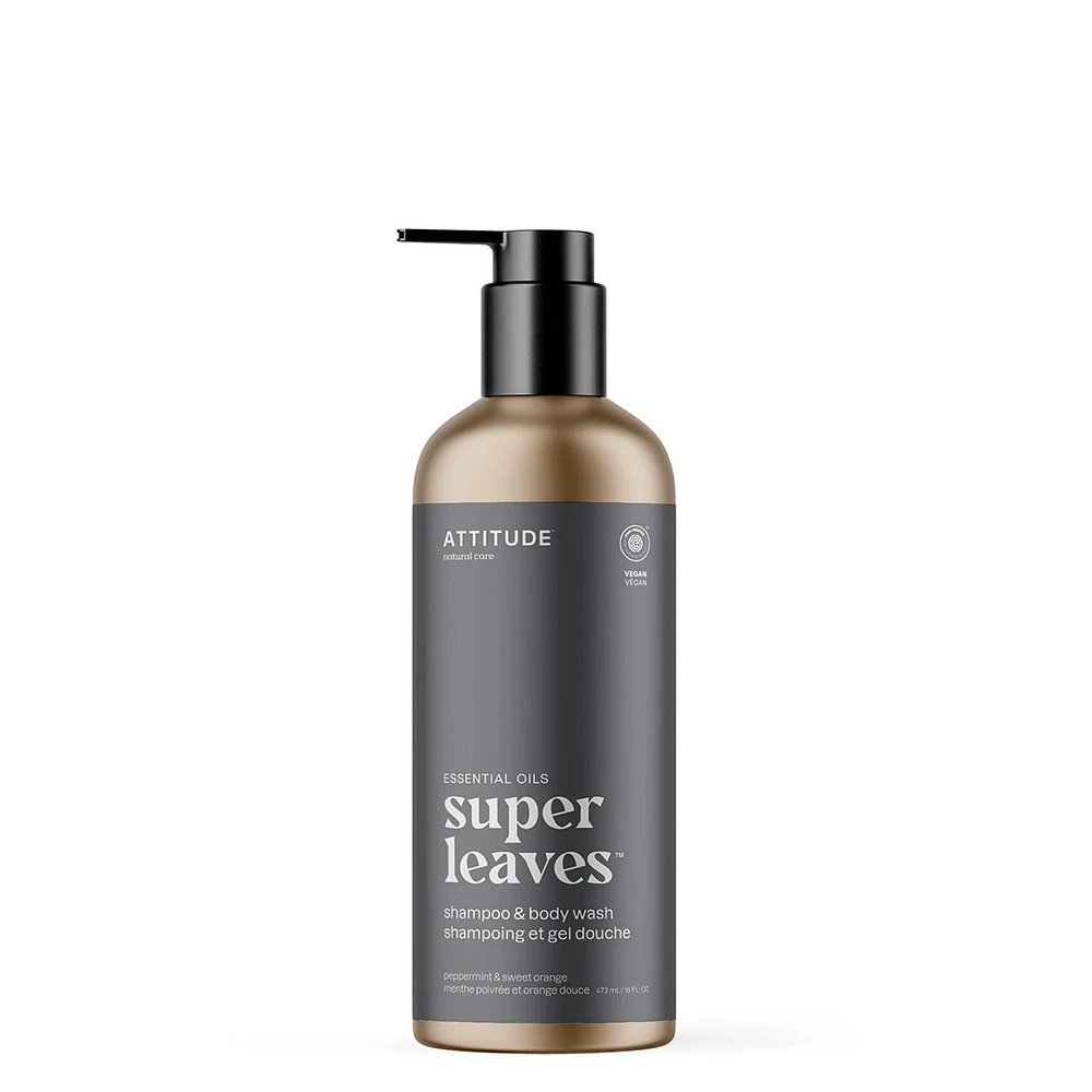 Super Leaves | Shampoo & Body Wash | Peppermint & Sweet Orange