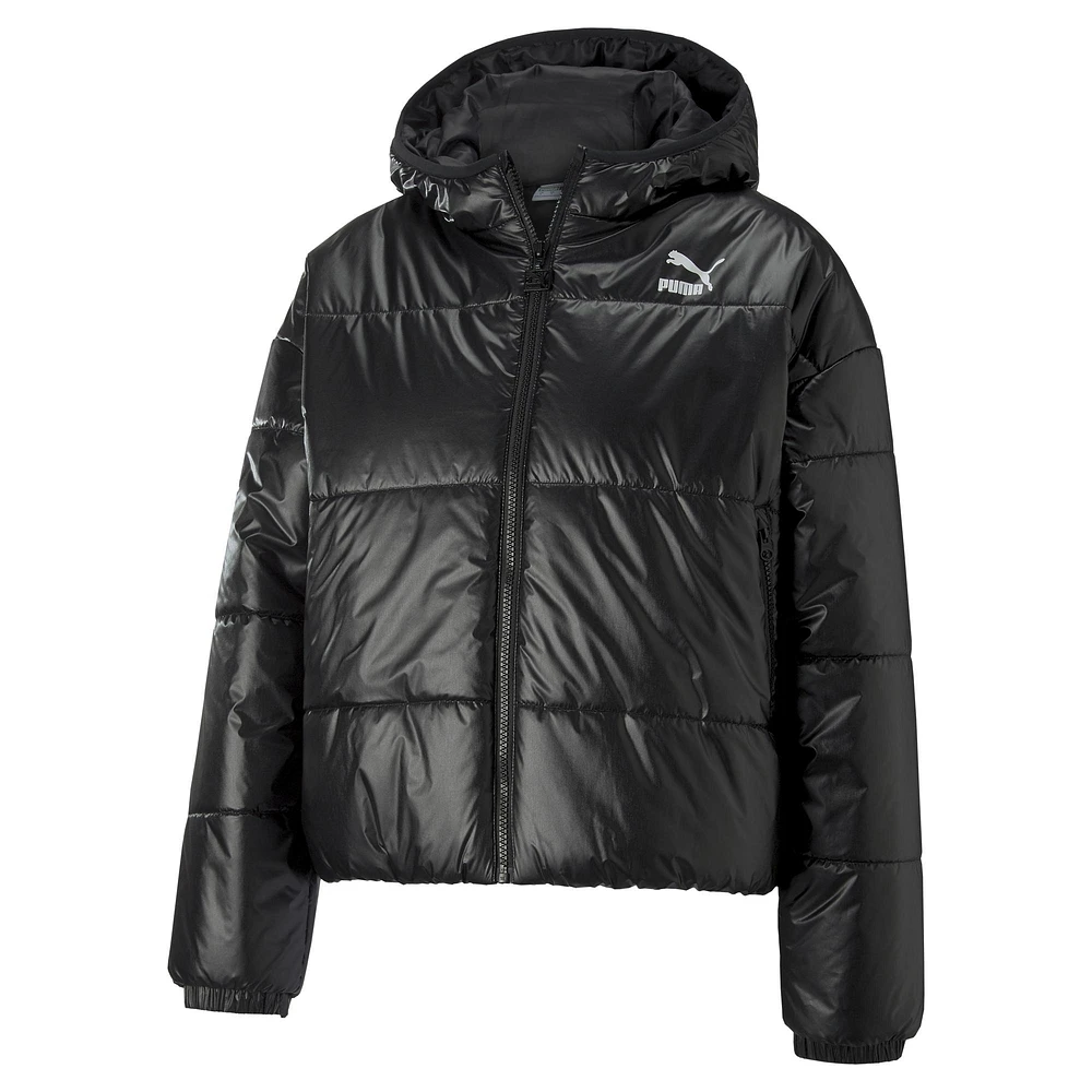 Puma : Hooded Shiny Padded Jacket