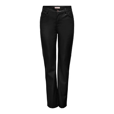 Only : Lorit Faux Leather Highwaist Pants