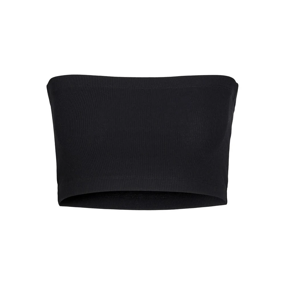 JJXX : Rib Tube Top - Black
