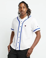 Champion : Braided Baseball Jersey - White