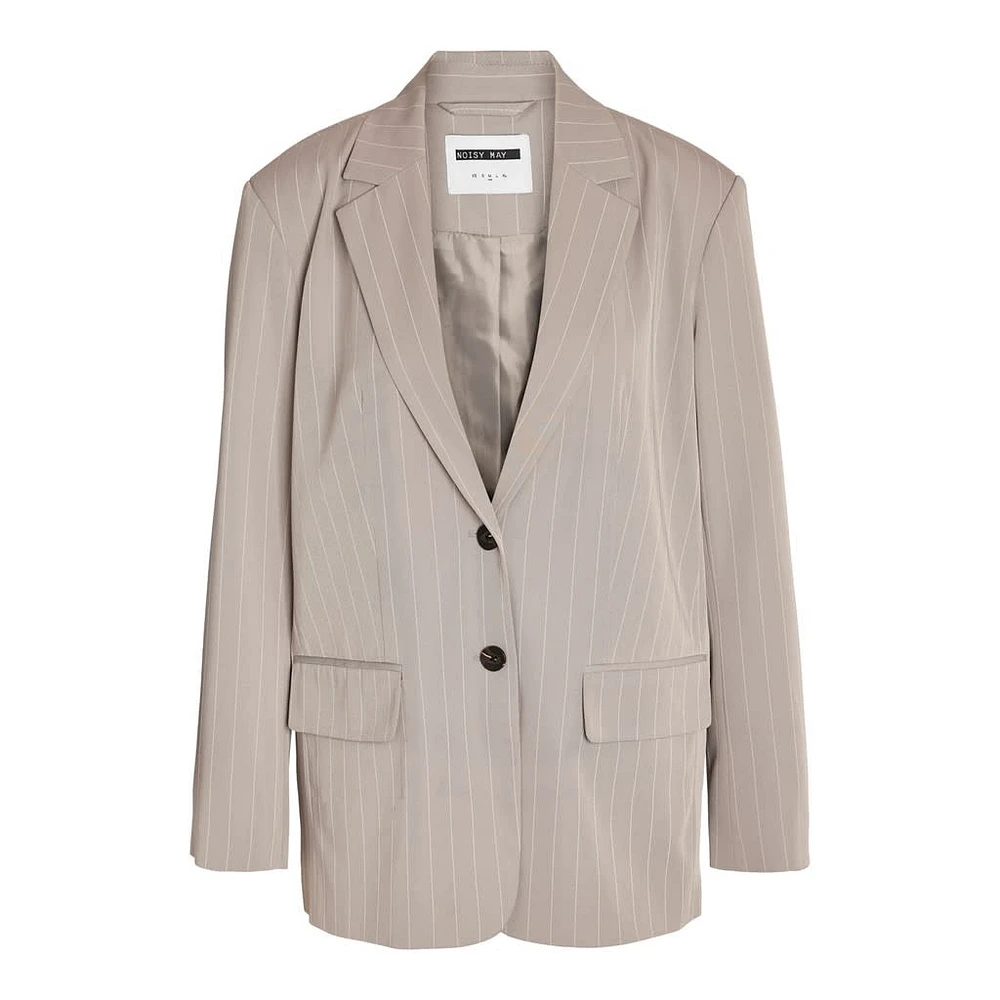 Noisy May : L/S Oversize Pinstripes Blazer