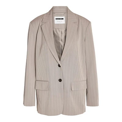 Noisy May : L/S Oversize Pinstripes Blazer