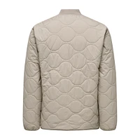 Only & Sons : Art Quilted Jacket - Silver Lining