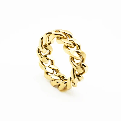 Hits : Cuban Chain Ring - Gold