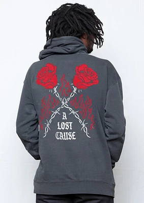 A Lost Cause : Burning Rose Vintage Hoodie