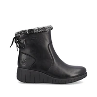 RIEKER Y1350-00 Wedge Bootie (Fur Trim)