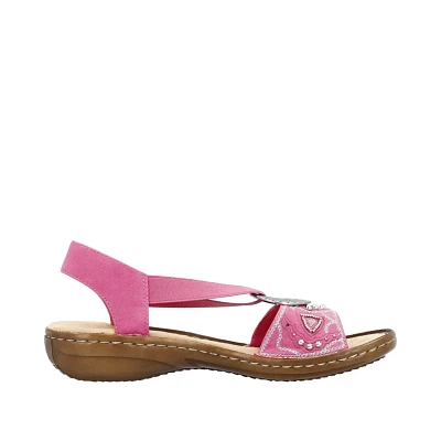 RIEKER 608B9-31 Bkstrap Sandal (Studs)