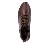 RIEKER Y2101-25 Lace Heel Bootie