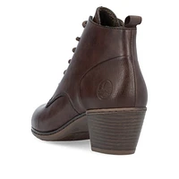 RIEKER Y2101-25 Lace Heel Bootie