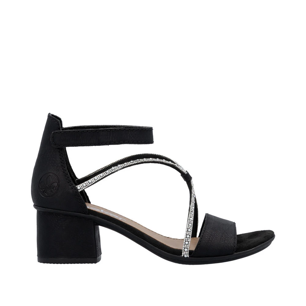 RIEKER 64654-00 Dress Strappy Sandal Low-Heel