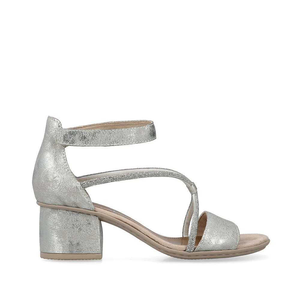 RIEKER 64654-40 Dress Strappy Sandal Low-Heel