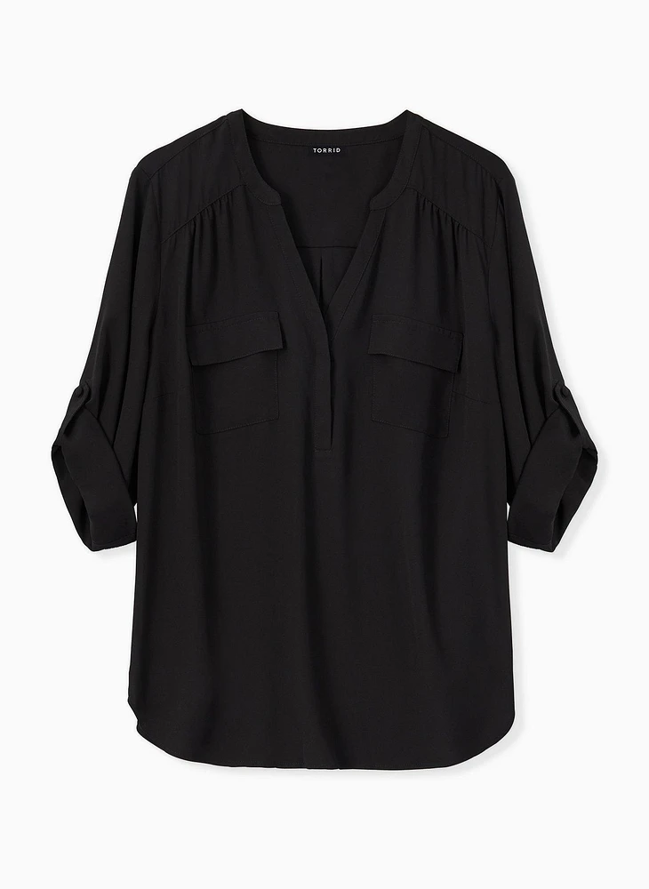 Harper 3/4 Sleeve Pullover Blouse