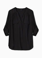 Harper 3/4 Sleeve Pullover Blouse
