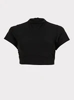 Active Wireless Cropped Short Sleeve Rashguard