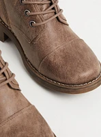 Brushed Combat Bootie (WW)