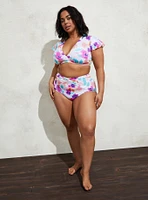 High-Rise Knot Front Swim Bottom