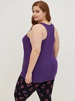 Slub Sleeveless Racerback Sleep Tank